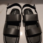 Calvin Klein men's black sandals size 46 new
