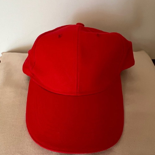 Unisex hat new red with adjustable buckle