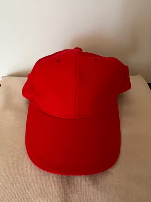 Unisex hat new red with adjustable buckle