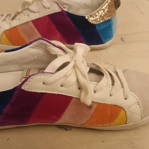 Kurt Geiger multicolor sneakers like new, leather and suede trainers
