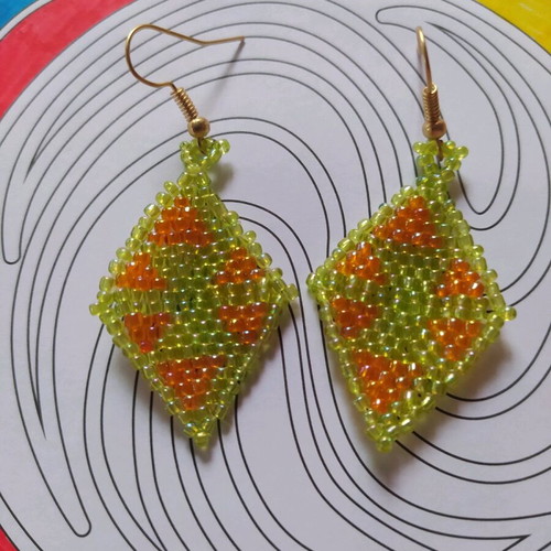 Handmade beaded earrings new