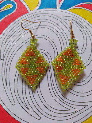 Handmade beaded earrings new