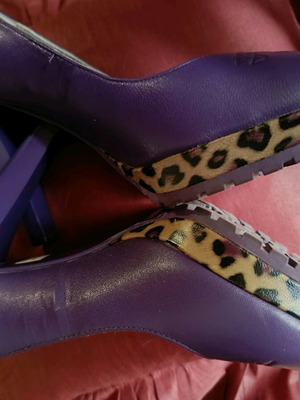 Cavalli purple high heels like new, size 39 sandals