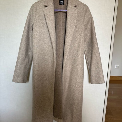 Zara coat like new, beige brown, size XS