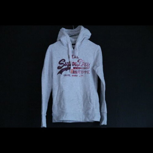Superdry Light Grey Sweatshirt S Like New With Sequins
