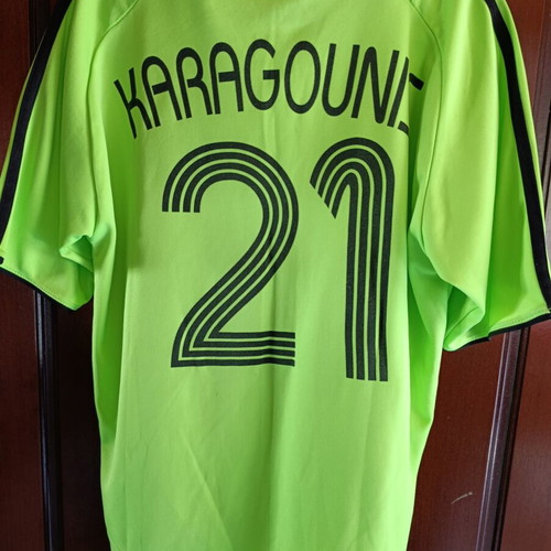 Panathinaikos jersey 2007/2008 season used, number 21 Karagounis
