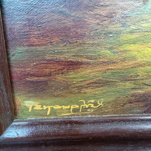 Painting by artist Skourlis used