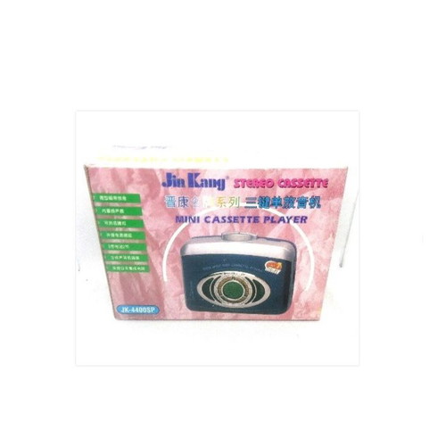 Jin Kang Stereo Mini Cassette Player New NOS with Built-In Speaker