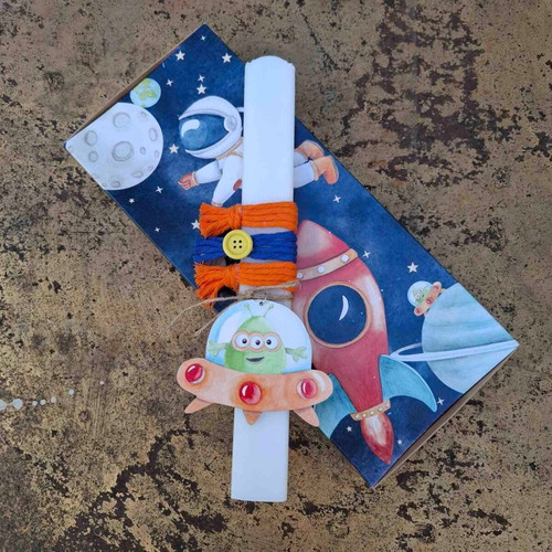 Space Candle handmade with box set