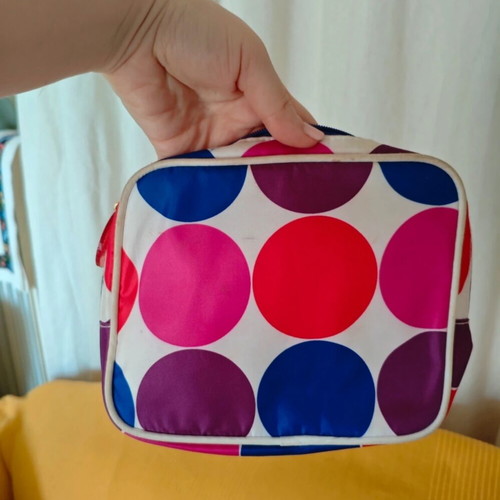 Estée Lauder Lisa Perry Polka Dot Cosmetic Bag new