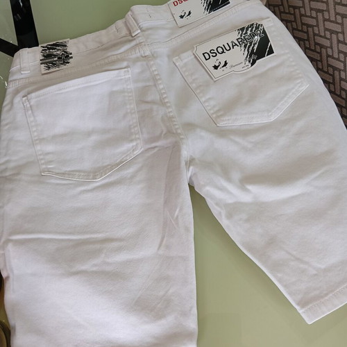 Dsquared2 White Denim Shorts W32 New