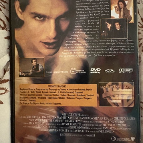 Interview with the Vampire DVD like new, thriller with subtitles