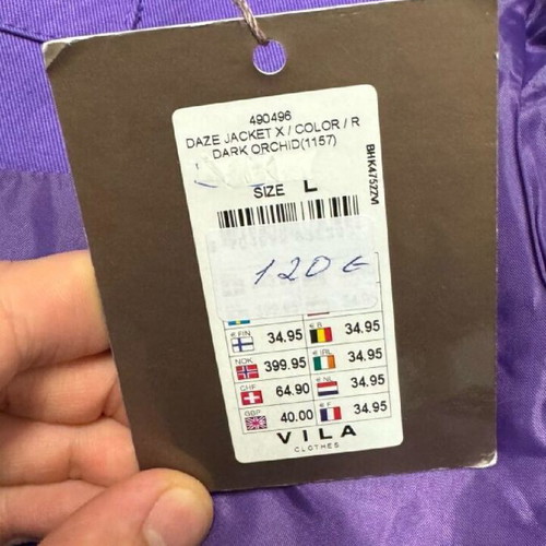 Vila spring jacket new, purple, size L