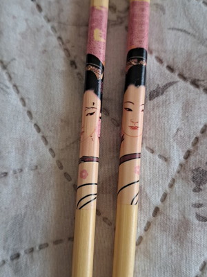 Chopsticks κορεάτικα, καινούργια, ζευγάρι, βερνικωμένα, 24 εκ.
