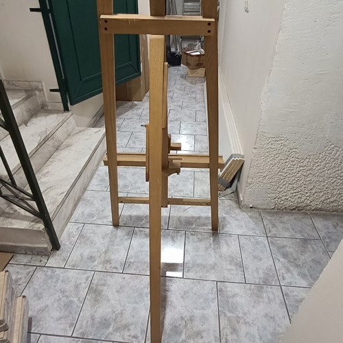 Painting easel used, height 1.78 m