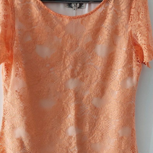 Bill Cost lace dress XXL dark blue like new with gift double lace orange blouse