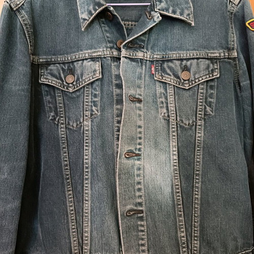 Vintage Levi's jacket used, women's blue size L