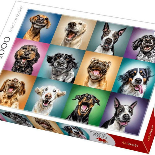Puzzle 1000 pieces funny dogs used