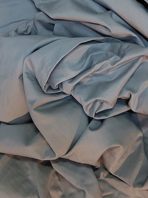 Grey fabric double width 150cm length 210cm new, warm with soft fleece inside