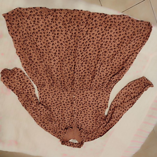 H&M Leopard Shirt Dress like new, cotton, sizes 128-140 cm