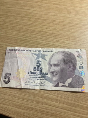 10 Lira Banknote Turkey new
