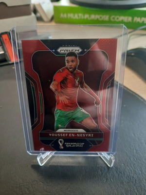 Panini Prizm Fifa World Cup 2022 Youssef En-Nesyri Red card like new