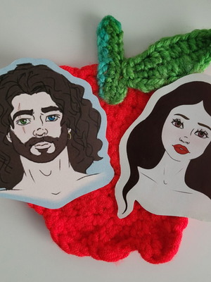 Handmade sticker set Pirate and Princess new