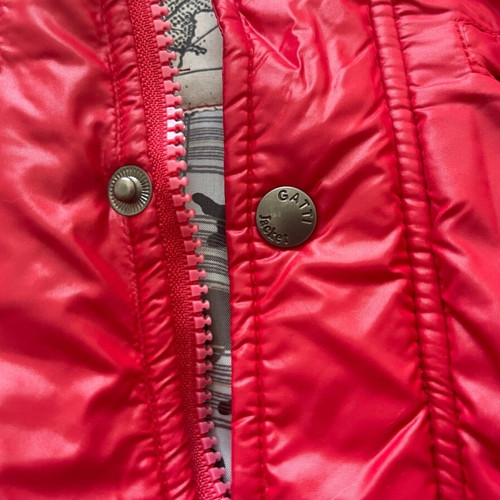 Gatti children's jacket red new with hood and fur