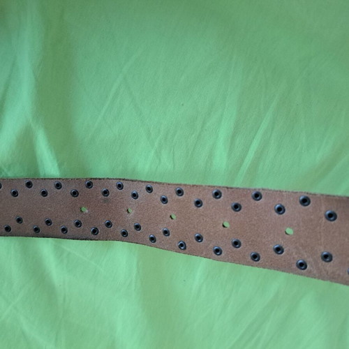 Staff leather belt white like new, size 115