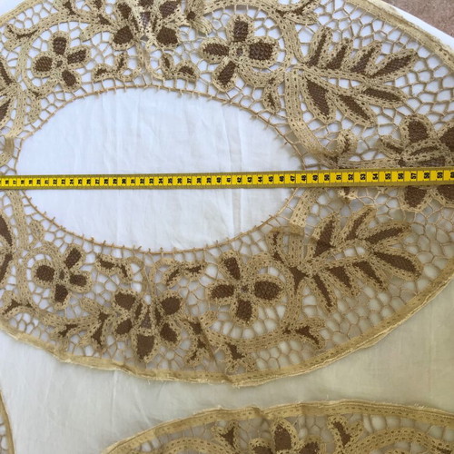 Set of 6 used embroideries