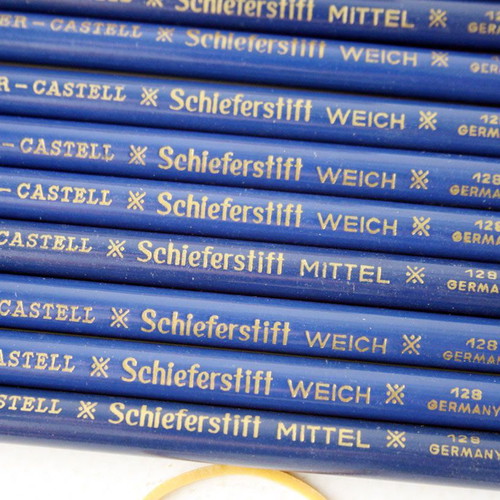 Vintage μολύβια A.W. Faber Castell Schieferstift Weich πακέτο 12 καινούργια