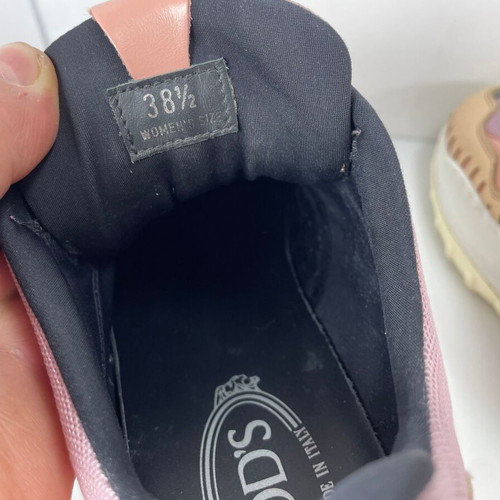 Tod's leather sneakers used, size 38.5, multicolor