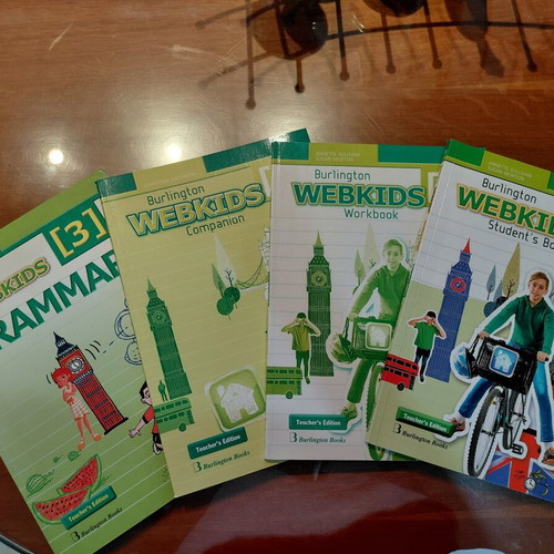 Burlington Webkids 3 Teacher's Book Set New, 4 Books
