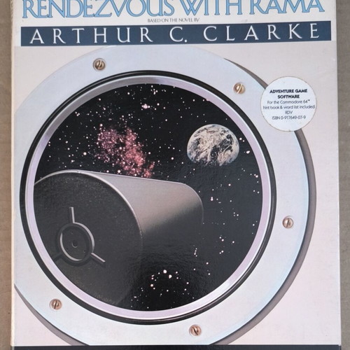 Rendezvous With Rama Trillium Commodore disk game like new, complete in box