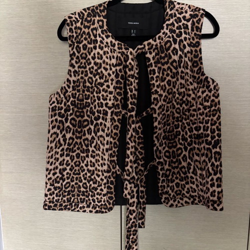 Vero Moda Pudded Leopard Vest like new, size M