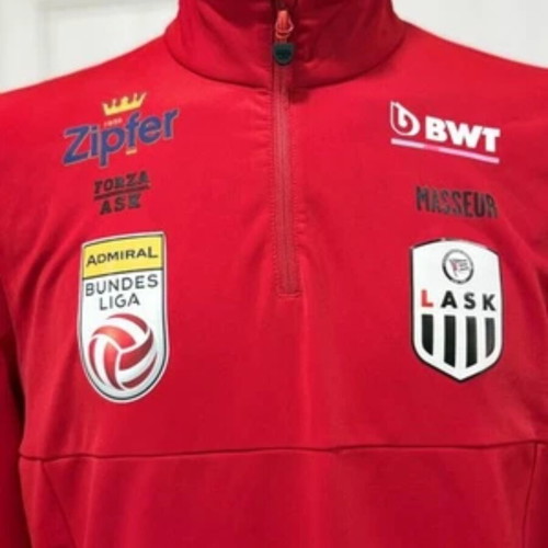 LASK Austrian Football Bundesliga Masseur 1/4 Zip Pullover Size Large used