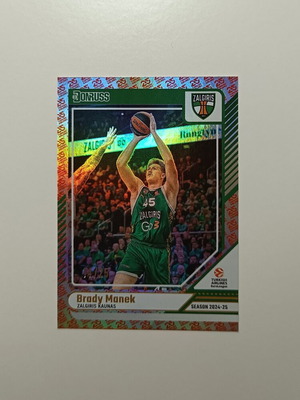 Brady Manek Panini Euroleague Donruss 25th Anniversary Card like new