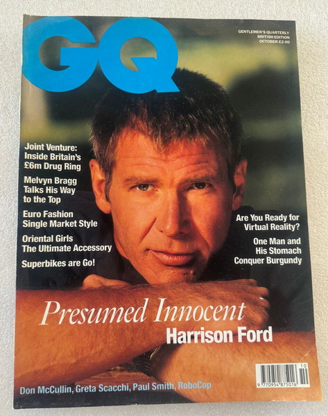 Περιοδικό GQ, Οκτώβριος 1990, Harrison Ford