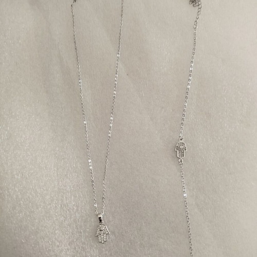Necklace and bracelet set new, stainless steel