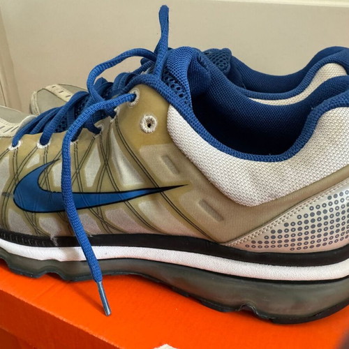 Nike Air Max Plus 2009 sneakers used, grey and royal blue, size 47.5