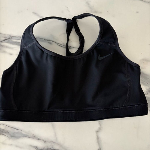 Nike dry fit sports bra used, small, black