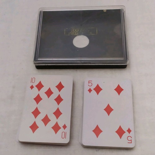 Playing cards like new with 52 cards and plastic case