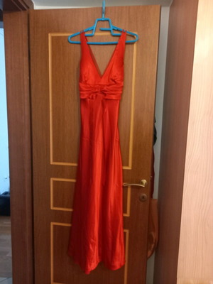 Women's maxi dress slim fit for special occasions, worn once