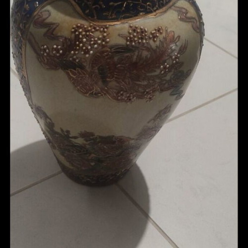 Satsuma vase used