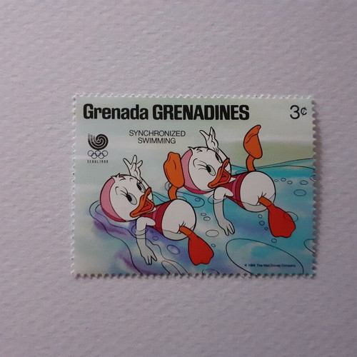 Disney Seoul Olympics 1988 Stamps Set 6 new
