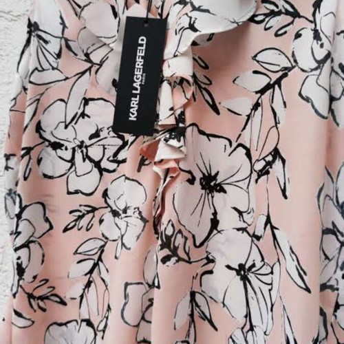 Karl Lagerfeld pink blouse new, size S