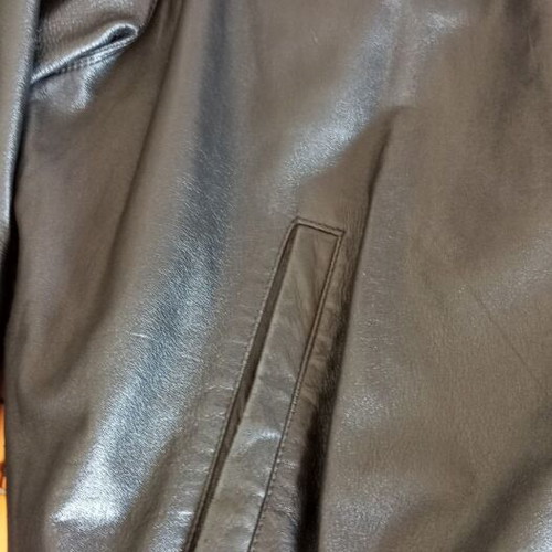 Skins leather jacket black size 52 like new