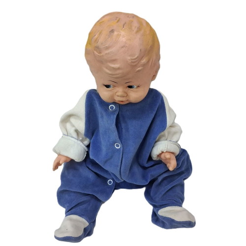 Vintage baby doll 43 cm used, vinyl and rubber