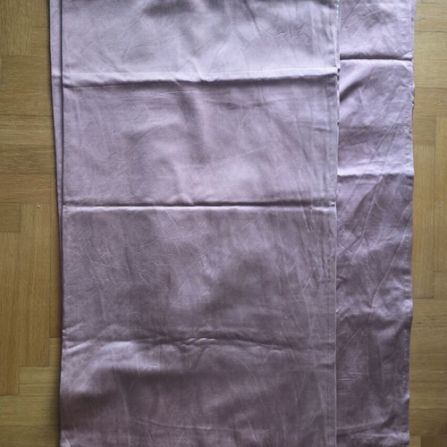 Bed Cover Satin Fabric 2 Pieces Used, Cotton Lined