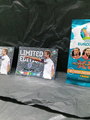 Euro 2020 cards like new, 2 limited edition and sealed pack